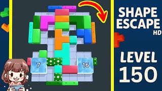 Shape Escape Level 150 Solution Walkthrough
