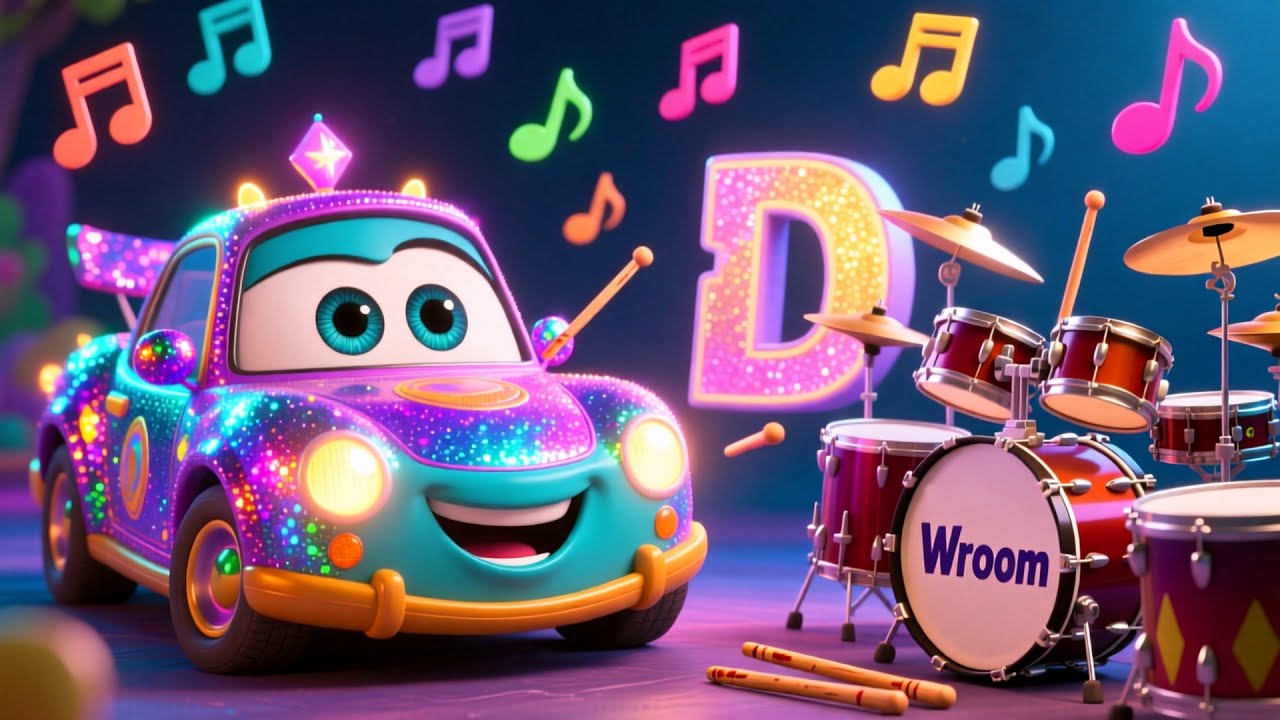 Magic Car ABC Journey 🚗🔤 Fun Kids Song | Toddler Alphabet Rhyme