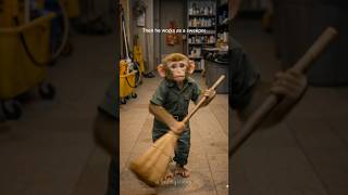 Why monkey wants to buy his favourite shirt?? #monkey #fantasystories #animalstory #monkeyvideo