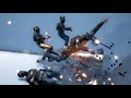 Fierce gunfight & Dramatic ragdoll physics #10 － Warbox