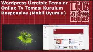 Wordpress Ücretsiz Mobil Uyumlu Online Tv İzle Teması Nasıl Kurulur screenshot 4