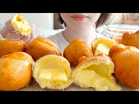 【咀嚼音】揚げバターを作って食べる【ASMR/EATINGSOUNDS】