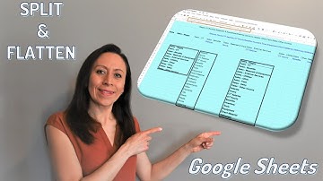 Splitsen en afvlakken - Google Sheets
