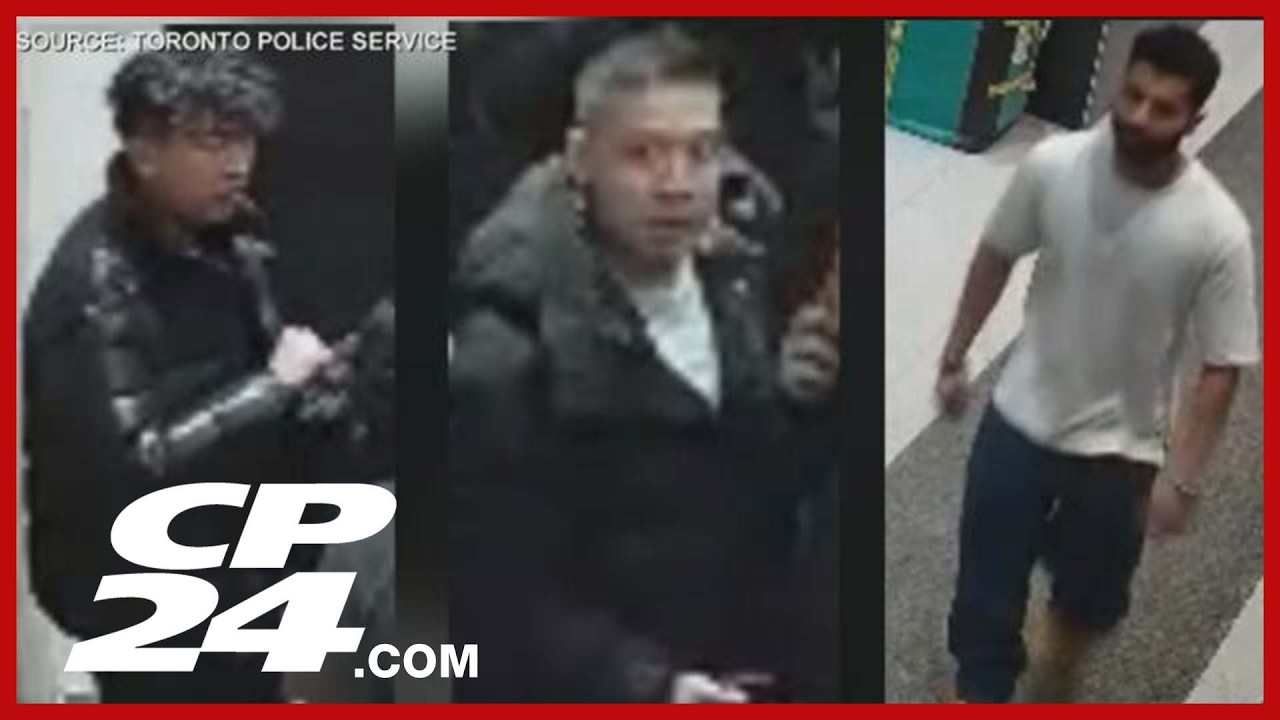 Police release images of three suspects wanted in downtown Toronto ...
