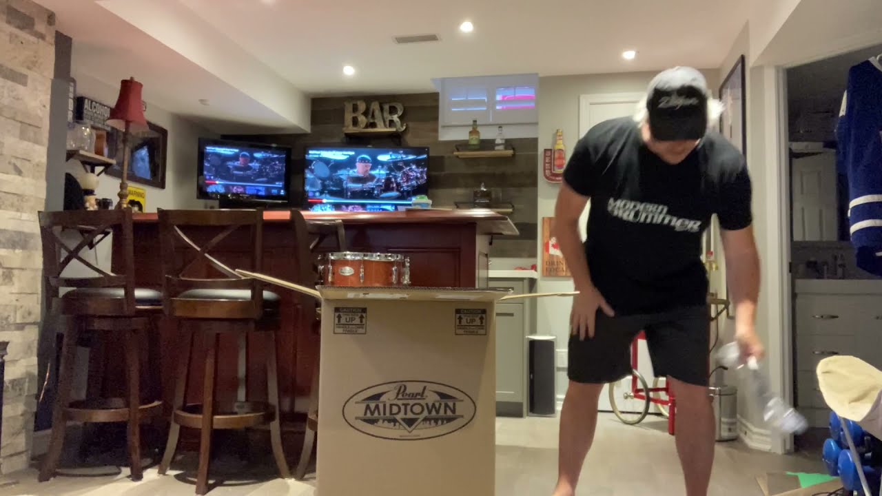 Pearl midtown drum kit unboxing 
