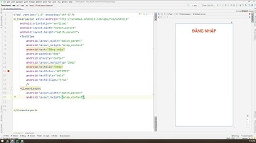 Android java - Làm giao diện màn hình đăng nhập với LinearLayout