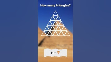 🔺 How Many Triangles Can You See? 🤔 Triangle Puzzle Challenge #Shorts