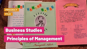 Business Studies Project | Principles of Management