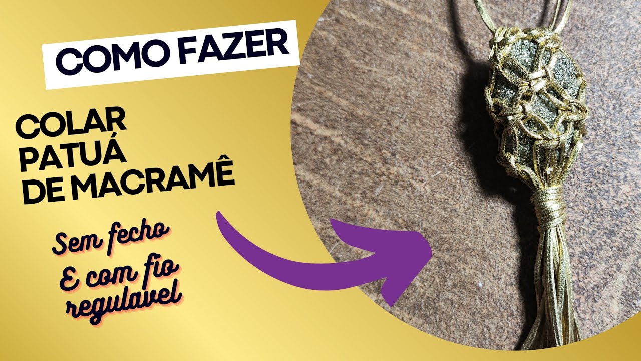 COMO FAZER COLAR PATUÁ SEM FECHO E REGULÁVEL