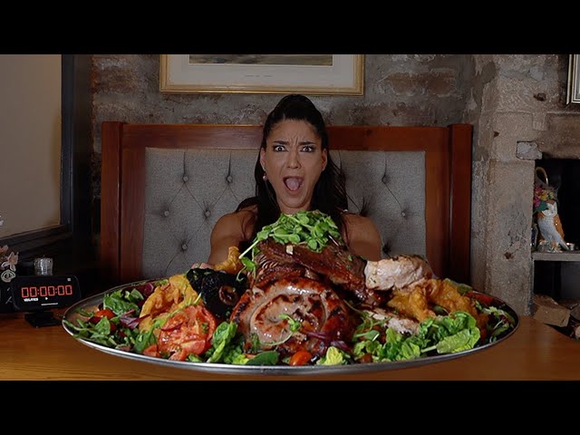 I FAILED! 'THE ANIMAL' BRITAINS BIGGEST MIXED GRILL CHALLENGE | @LeahShutkever class=