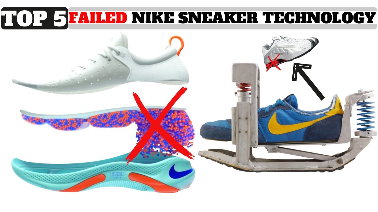 Interpretatie krijgen Zoekmachinemarketing Top 5 FAILED NIKE SNEAKER TECHNOLOGY! - YouTube