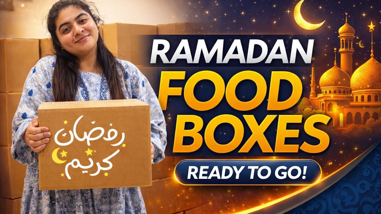 Ramadan food box distribution in Pakistan