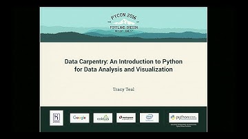 Tracy Teal - Data Carpentry: An Introduction to Python for Data Analysis and Visualization