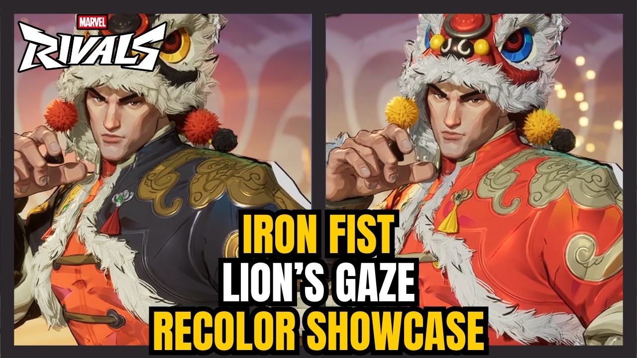 Iron Fist | Lion's Gaze Recolors Showcase | Marvel Rivals Gameplay Season 6.5 Early Access