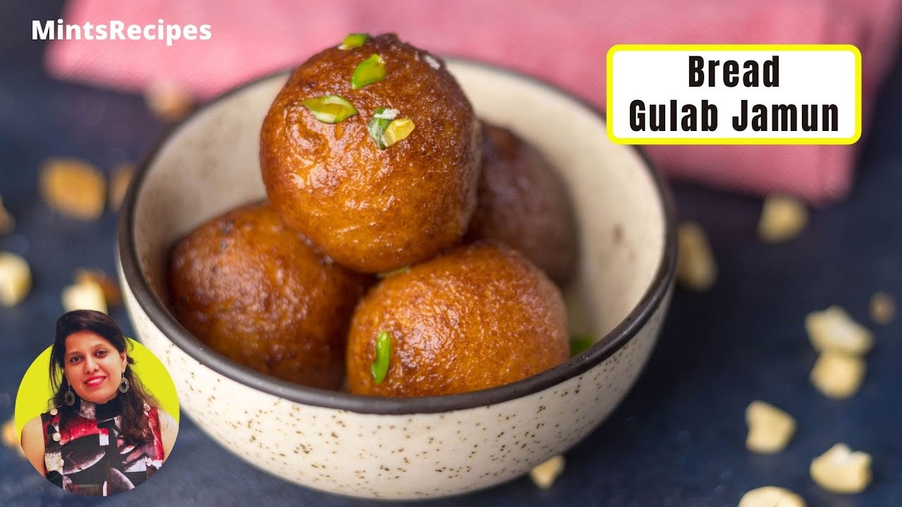 ब्रेड गुलाब जामुन रेसिपी | Bread Gulab Jamun Recipe | Indian Sweets | MintsRecipes