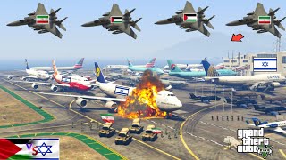 Irani Fighter Jets Badly Destroyed Israeli International Airport in Jerusalem - GTA 5