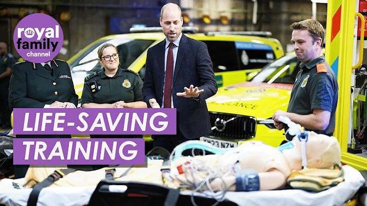 Prince William Watches CPR Demonstration During Ambulance HQ Visit