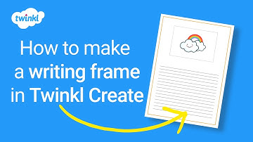 Hoe maak je een schrijfkader in Twinkl Create