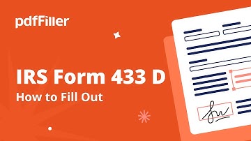 How to Fill Out an IRS Form 433 D