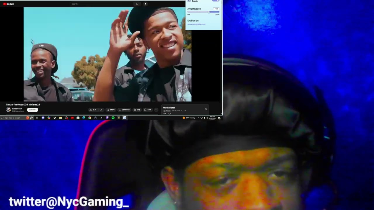 Trmzo - ProfessorX ft luldame23 - REACTION!
