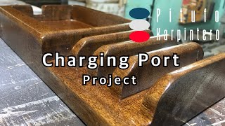 My Custom DIY Coffee Stain Wooden Charging Port Project