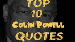 Celebrity Top 10 Colin Powell Quotes Net Worth