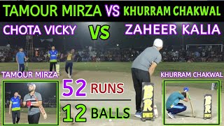 Tamour Mirzavskhurram Chakwalchota Vickyvszaheer Kalianeed 52 Runs Required In 12 Balls