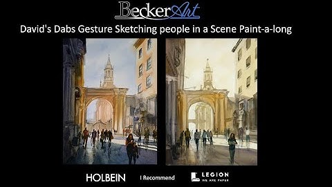 Watercolor Gesture Sketching for Urban Scenes – People in Motion Paint-Along