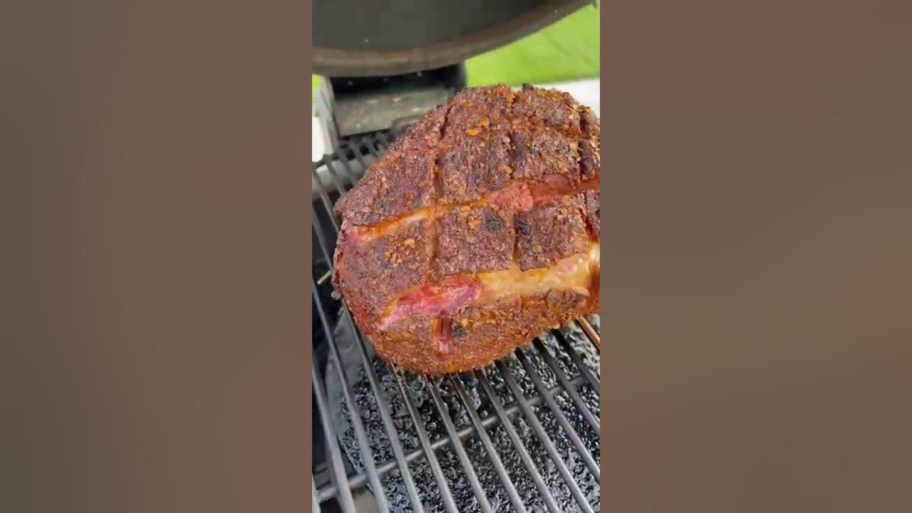 Leg of lamb smoked on the kamado joe classic 3 YouTube