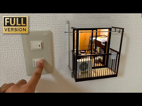 How to make a miniature room in the wall "Full version"