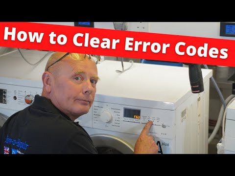 Clearing Washing Machine Error Codes Bosch, Neff, Siemens F18, F21, F61, F43, F17, F26, F63 Etc