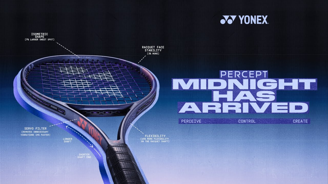 Yonex Percept 100D Midnight Navy Tennis Racquet | Midwest Racquet