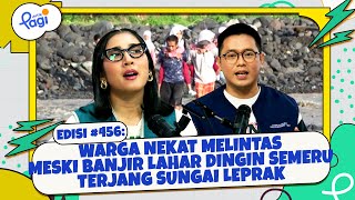 Warga Nekat Melintas Meski Banjir Lahar Dingin Semeru Terjang Sungai Leprak