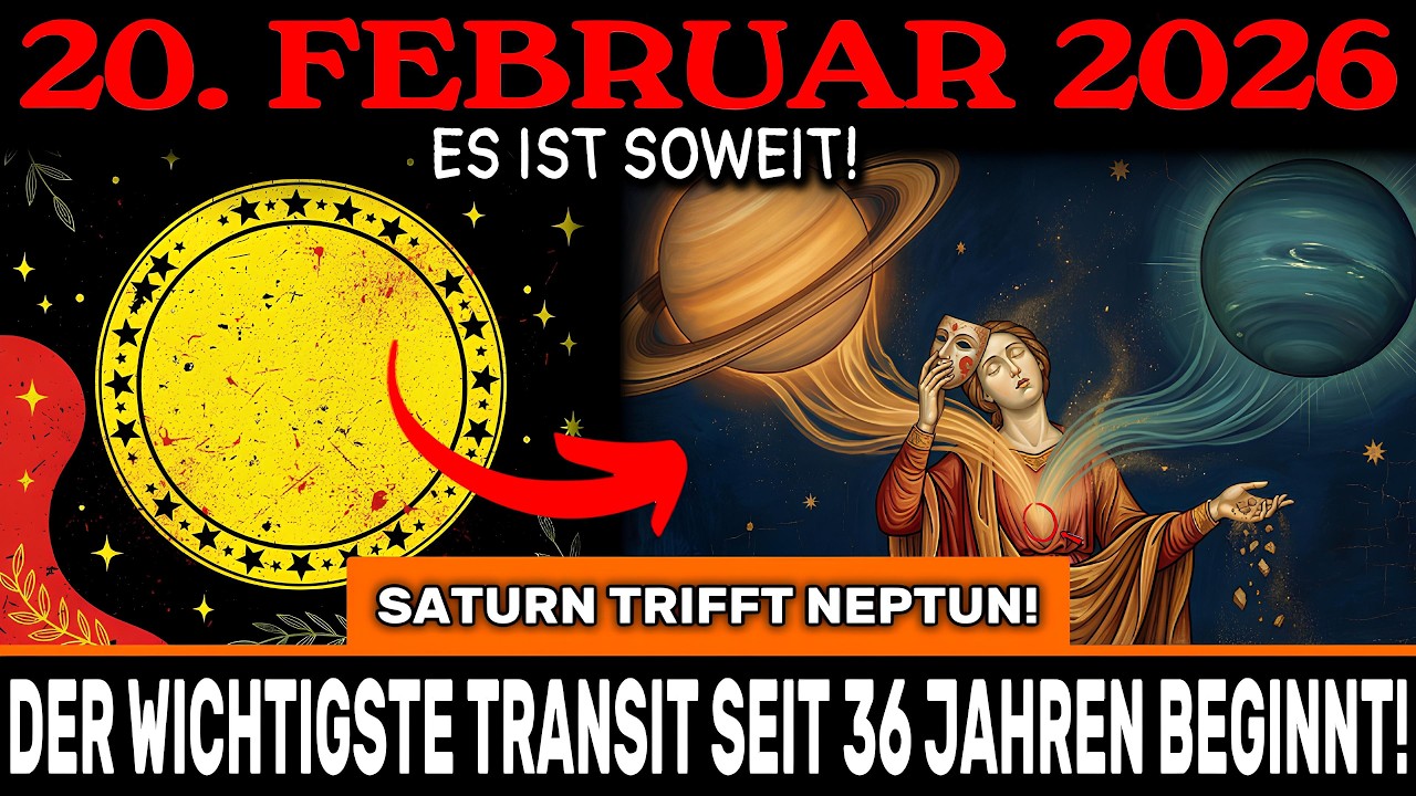 ACHTUNG! SATURN TRIFFT NEPTUN HEUTE! 20. Februar – der WICHTIGSTE Transit seit 36 JAHREN beginnt!