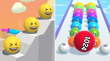 SLICE IT ALL vs BALL RUN 2048: All Levels Gameplay Walkthrough Android, iOS Levels 1-9999 (Part 5)