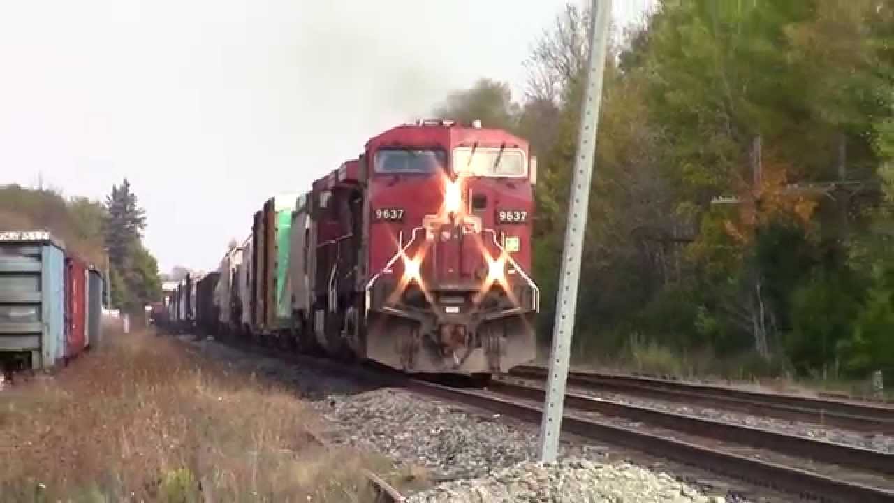 CP 9637 west at Bedell Road 10112015 YouTube