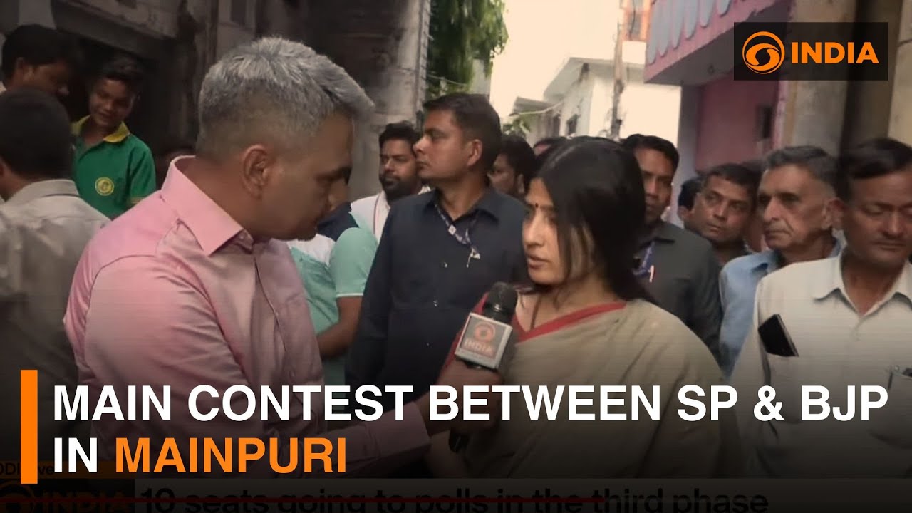 Main contest between SP & BJP in Mainpuri | DD India live
