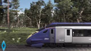 3D Animated High Speed Train