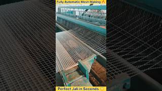 Automatic Jali Making Machine Process #AutomaticMachine #JaliMaking #MeshMachine #FactoryProcess