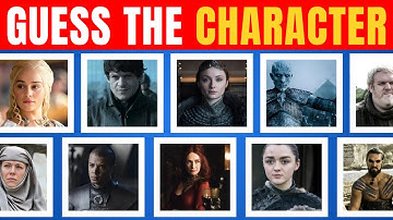Guess The Game of Thrones Character Quiz! || 50 GoT Characters || How Many Can You Name?