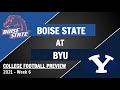 Boise State at BYU Preview and Predictions - 2021 Week 6 College Football Predictions