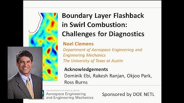Dr. Noel Clemens: Boundary Layer flashback in Swirl Combustion: Challenges for Diagnostics