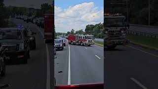 Waldorf,MD Rescue engine 12 on scene of car accident #fyp #firelife #music #firetruck #lights