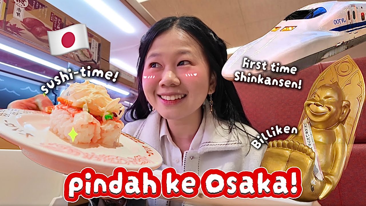KITA PINDAH KE OSAKA!! NAIK SHINKANSEN & NYARI KOLOR..?🐙🇯🇵 [Piyan Japan Vlog 2025]