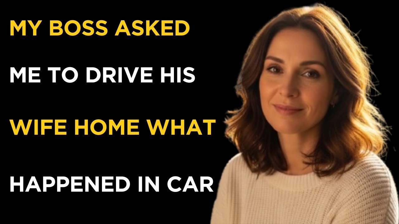 My Boss Asked Me to Drive His Wife Home… I Wasn’t Ready for What Happened After | True Story