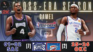 NBA 2K26 | '26 Thunder vs '02 Kings | Round 1 Game 1 | Cross-Era Playoffs G7
