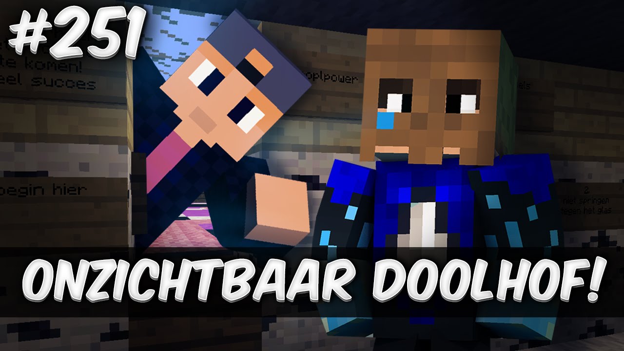 dusdavidgames discord Minecraft Survival #251 - ONZICHTBAAR DOOLHOF!