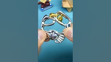A Smart Person Can Remove gold ring just 5 Second #iq #diy #puzzle #iqtest