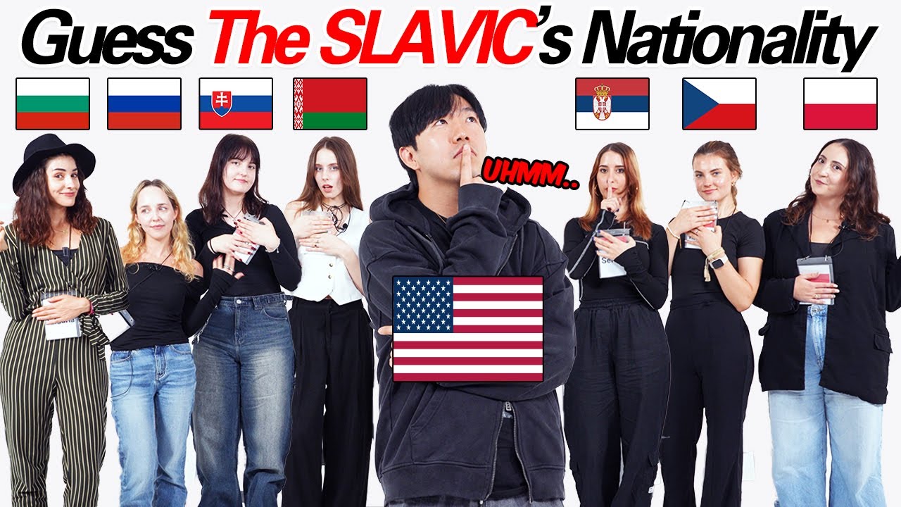 Can Asian-American Guess 7 Different Slavic Girls Nationality??