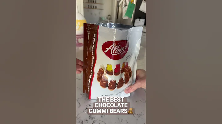 Soo excited about these Albanese Chocolate Covered Gummi Bears! #albanese #gummybear #gummibears